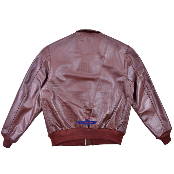 Repro A2 J. A. Dubow Mfg Co Contract 27798 Horsehide Reddish Brown Leather  Flight Jacket