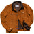 Men Trucker Tan Suede Classic Western Denim Pocket Embroider Style Leather Jacket Brown Collar