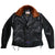 FiveStar Leather Repro Men Vintage LAPD Jacket Horsehide Leather Black