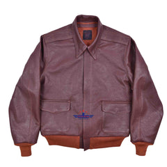 Repro A2 J. A. Dubow Mfg Co Contract 27798 Horsehide Reddish Brown Leather  Flight Jacket