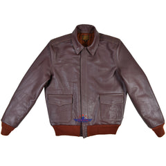 Bronco A-2 Flight Jacket - Seal Brown Horsehide